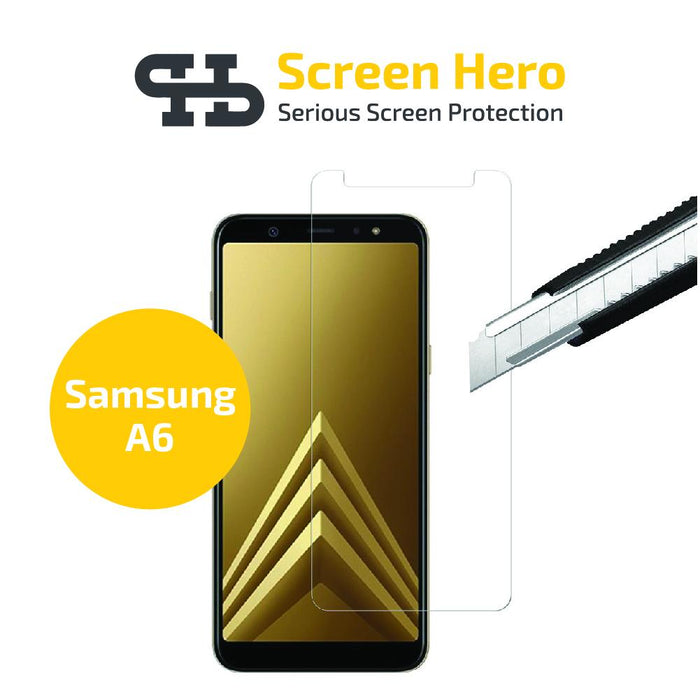 Samsung Galaxy A6 2018 Tempered Glass Screen Protector from Screen Hero - ScreenHero_ie