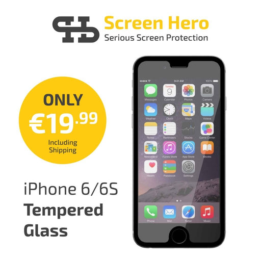 iPhone 8 / 7 / 6 Tempered Glass Screen Protector from Screen Hero - ScreenHero_ie