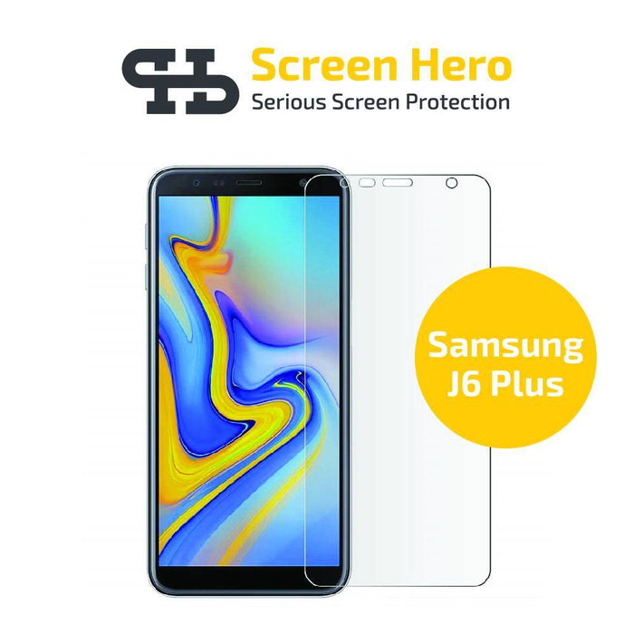 Samsung Galaxy J6 Plus 2018 Tempered Glass Screen Protector from Screen Hero - ScreenHero_ie