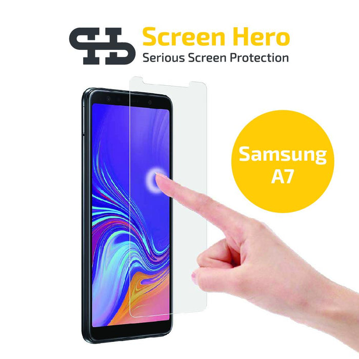 Samsung Galaxy A7 2018 Screen Protector Tempered Glass - ScreenHero_ie