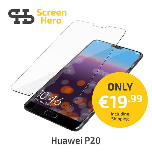 Huawei P20 Screen Protector Tempered Glass - ScreenHero_ie